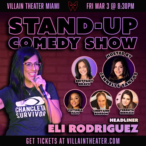 Stand Up Comedy Show With Eli Rodriguez Villain Theater