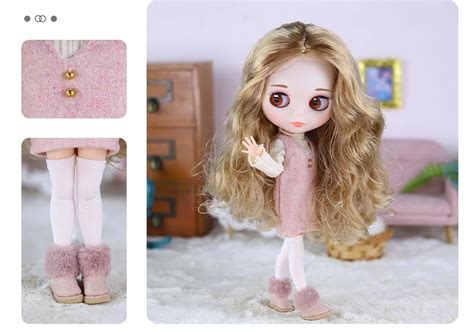 Jess Premium Custom Neo Blythe Doll With Blonde Hair White Skin Matte Cute Face This Is
