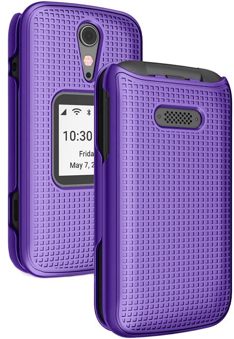 Case For Jitterbug Flip Nakedcellphone Purple Protective Snap On