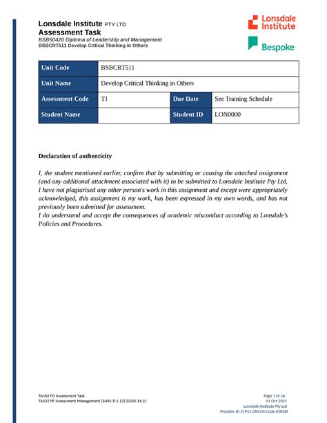 3454854 279176539 Bsbcrt 511T1 Revised Assessment Task BSB50420