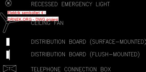 Elektrik Sembolleri 4 Dwg Projesi Autocad Projeler