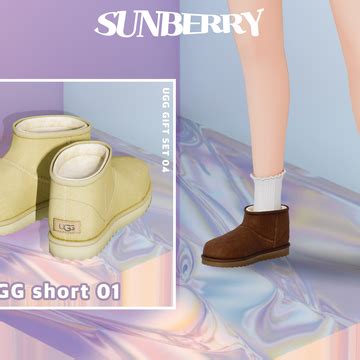 SUNBERRY GIFT UG 4SET SUNBERRY On Patreon Sims 4 Cc Shoes Ugg