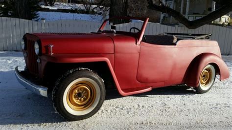 1948 WILLYS JEEPSTER KUSTOM RAT ROD HOT ROD CHOPPED LEAD SLED GASSER