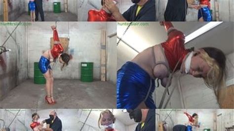 Evil Strappado With Her Bound Tits Tethered To Her Knees WMV 3000kbps Hunters Lair Bondage
