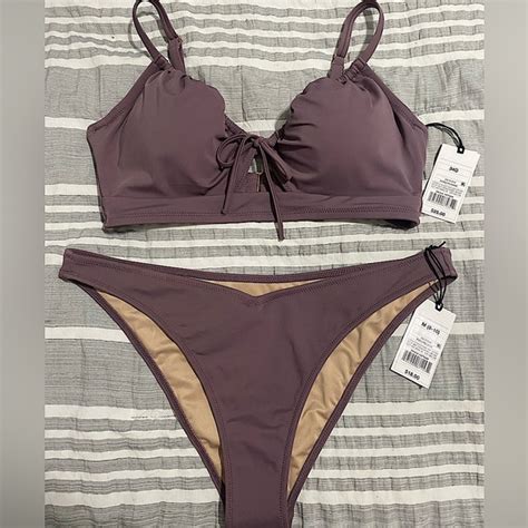 Shade Shore Swim Nwt Shade And Shore Purple Bra Bikini Set From