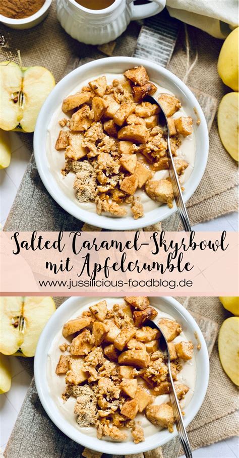 Salted Caramel Skyrbowl Mit Apfelcrumble Rezept I Zuckerfreie Rezepte I