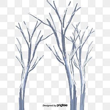 Snowy Tree Hd Transparent, Cartoon Winter Snowy Tree Slopes, Winter ...