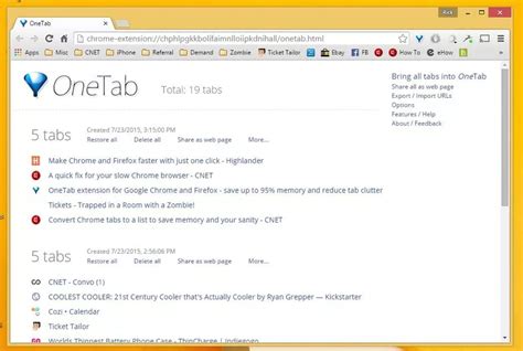 Alternatives for now deleted The Great Suspender Chrome extension