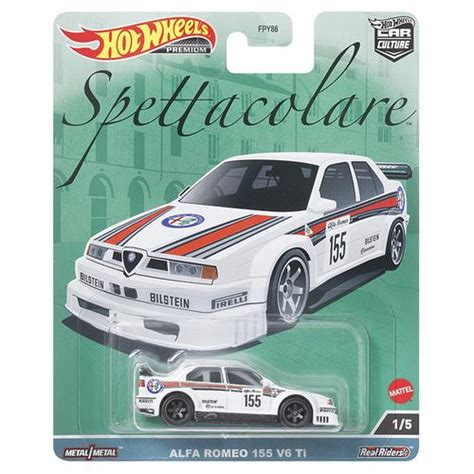 Jual Hot Wheels Premium SPETTACOLARE Alfa Romeo 155 V6 Ti Kota Denpasar Moncherry Hotwheels