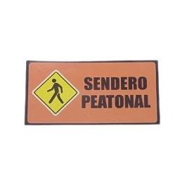 Senalizacion Poliestireno Naranja 30x15 C20 Sendero Peatonal