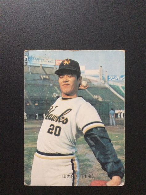 Yahooオークション カルビー プロ野球カード 73年 旗版 No85 山内新一