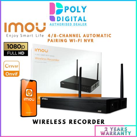 Imou Wireless Recorder P Fhd Channel Wireless Cctv Wi Fi Nvr