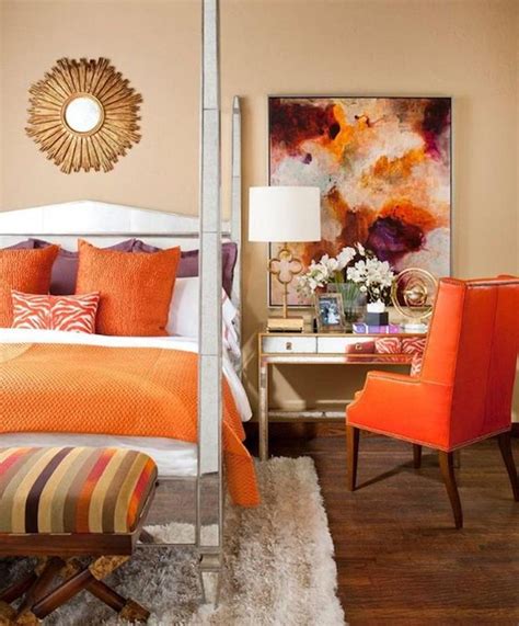 40 Charming Orange Bedroom Decorations Ideas Orange Bedroom Decor Home Decor Bedroom