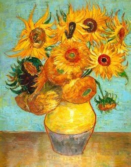 Vase With Twelve Sunflowers Reproduction Van Gogh Studio