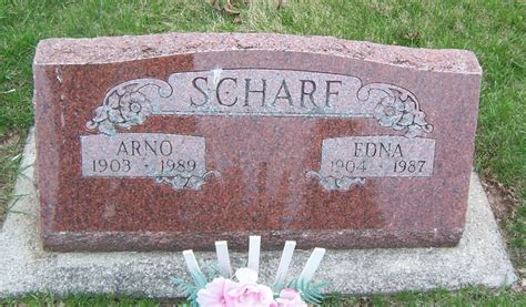 Edna Albertine Peter Scharf 1904 1987 Homenaje De Find A Grave