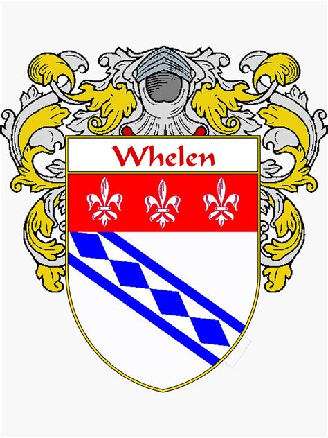 "Whelen Coat of Arms / Whelen Family Crest" Sticker for Sale by IrishArms | Redbubble