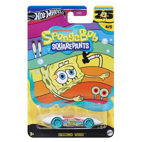 Hot Wheels Mattel Bob Esponja Second Wind Shopee Brasil