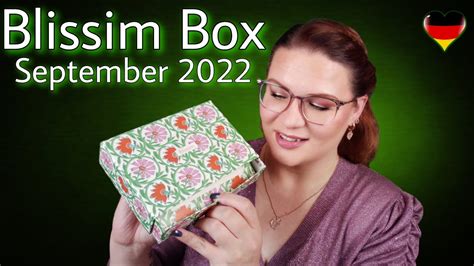 Feel Good Blissim Box DE September 2022 Unboxbutterfly Nicole