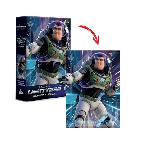 Quebra Cabeça 200 Peças Buzz Lightyear Filme Novo Disney Loja Zuza