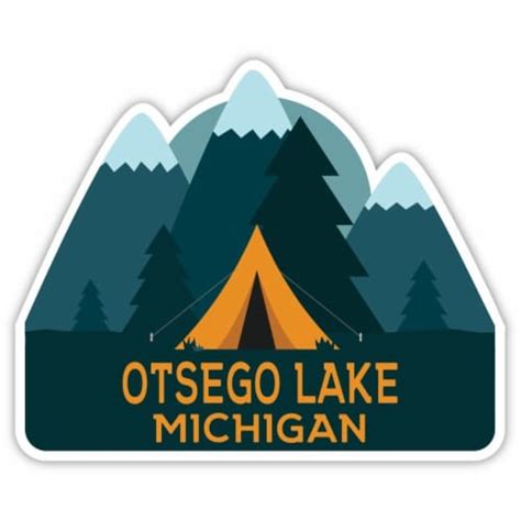 Otsego Lake Michigan Souvenir Decorative Stickers Choose Theme And