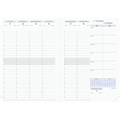 Agenda Semainier X Cm Exacompta Visuel Am Lie