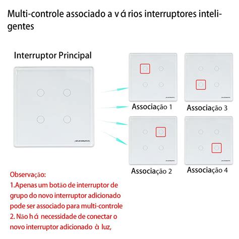 Interruptor Inteligente Zigbee De Es X Tuya Nova Digital Loja