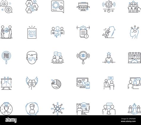 Social Media Line Icons Collection Nerking Sharing Connectivity