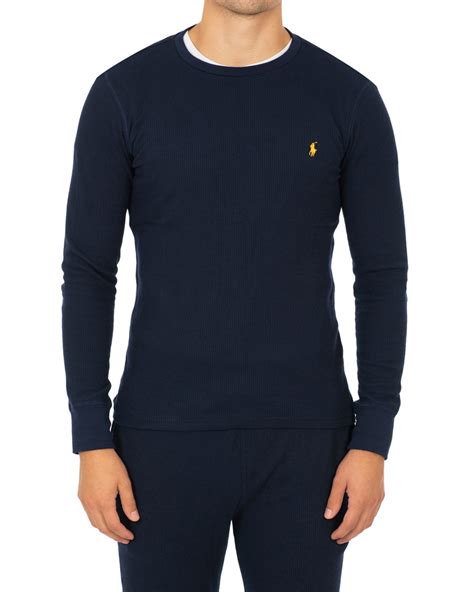 Polo Ralph Lauren Waffle Crew Neck Cruise Navy Osoitteesta Careofcarlfi