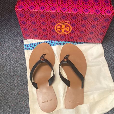 Tory Burch Manon Thong Sandal Calf Leather Gem