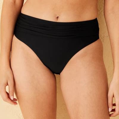 Women S Shirred High Waist Full Coverage Bikini Bottom Shade Shore Target