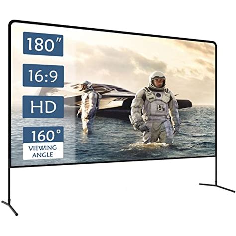 Projector Screen And Stand 180 Inch Foldable Outdoor Projector Screen