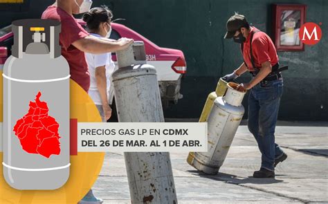 Precio Del Gas LP En CdMx Costo Del 26 De Marzo Al 1 De Abril Grupo