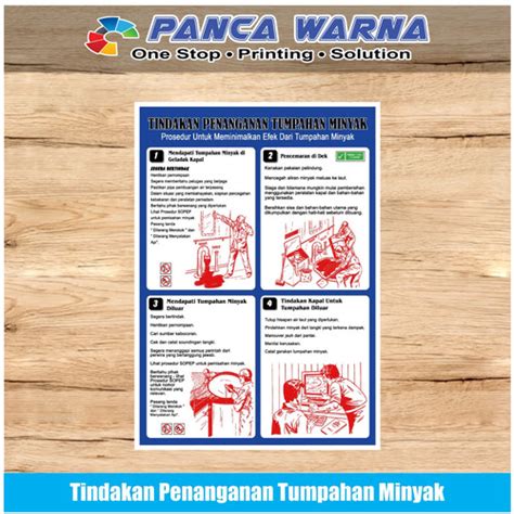 Jual Stiker Kapal Safety Sign Penanganan Tumpahan Minyak ISM Perkapalan