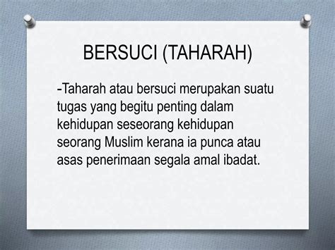 Konsep Ibadah Dan Bersuci Dalam Islam Ppt