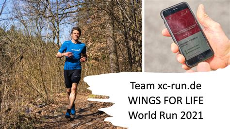 Starte für das xc run de Team beim Wings for life world run 2021 xc