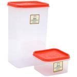 Buy Laplast Storewell Airtight Container With Orange Lid Transparent