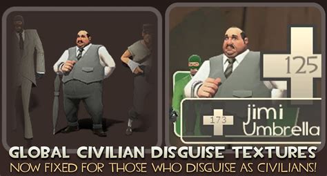 Global Civilian Disguise Textures Team Fortress 2 Classic Mods