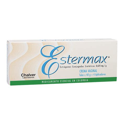 ESTERMAX ESTROGENOS CONJUGADOS 0 625MG G CREMA VAGINAL TUBO DE 40GR