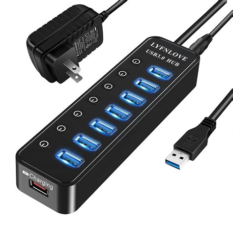 Buy Usb Hub 30 Powered Lyfnlove Usb Extender Multiple Usb Port Usb