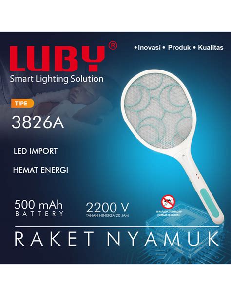 Raket Nyamuk Luby Tipe L 3826 Luby Indonesia