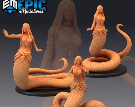 Lamia Miniature High Quality Tabletop RPG 3D Printed Dungeons And