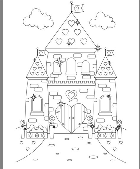 Printable Princess Castle Coloring Pages - ClaireilHernandez