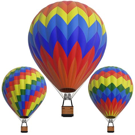 Hot Air Balloons 3D Model CGTrader