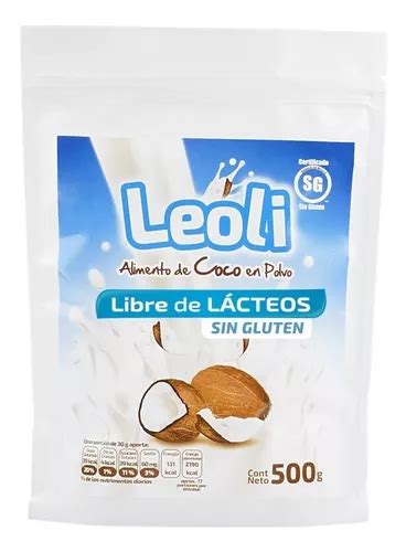 Leche De Coco En Polvo Leoli Sin Lactosa Sin Soya Sin Gluten Mercadolibre