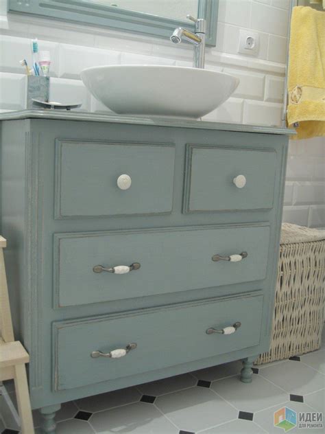 Комод в ванную комнату | Идеи для ремонта | Attic bathroom, Bathroom ...