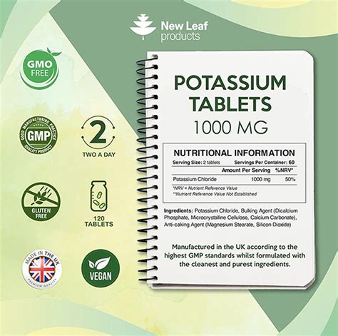 Buy New Leaf Potassium Tablets Online Faithful To Nature