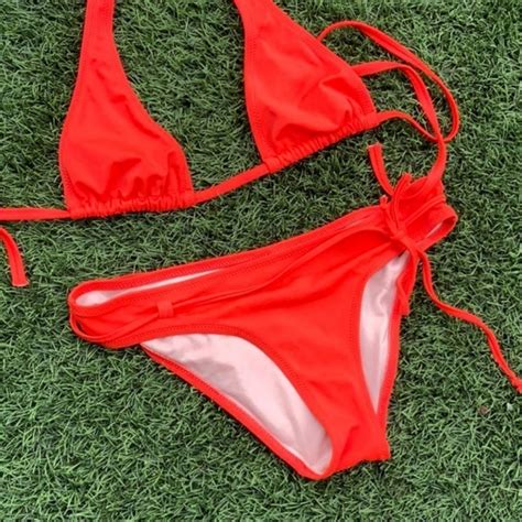 Agent Provocateur Swim Lagent Agent Provocateur Orange Strappy Bikini Poshmark