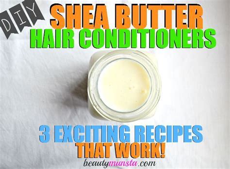 3 Diy Shea Butter Hair Conditioner Recipes For Natural Hair Beautymunsta Free Natural Beauty