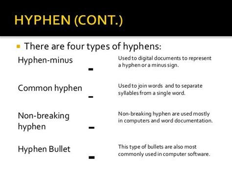 Brackets Hyphens And Dashes