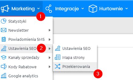 Jak wprowadzić przekierowania Pomoc FAQ Sky Shop